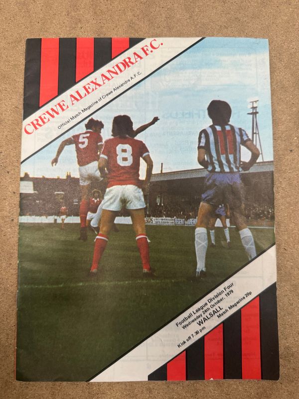 Crewe Alexandra v Walsall - 24/10/79