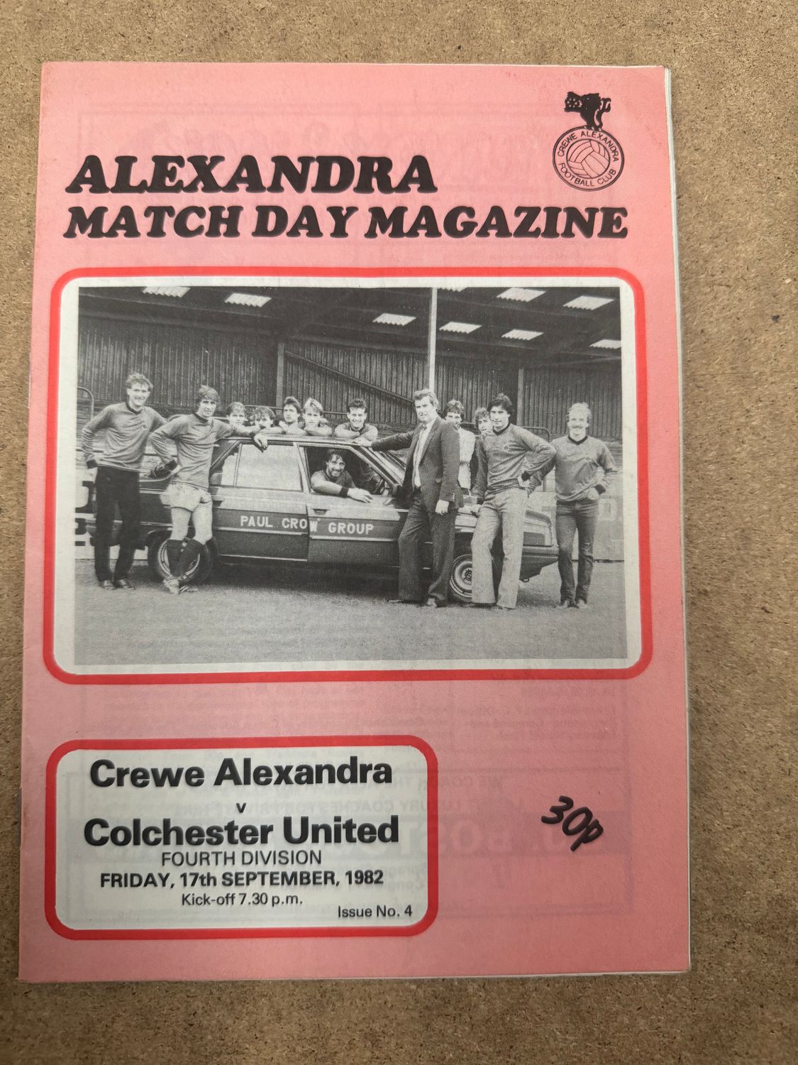 Crewe Alexandra v Colchester United - 17/9/82