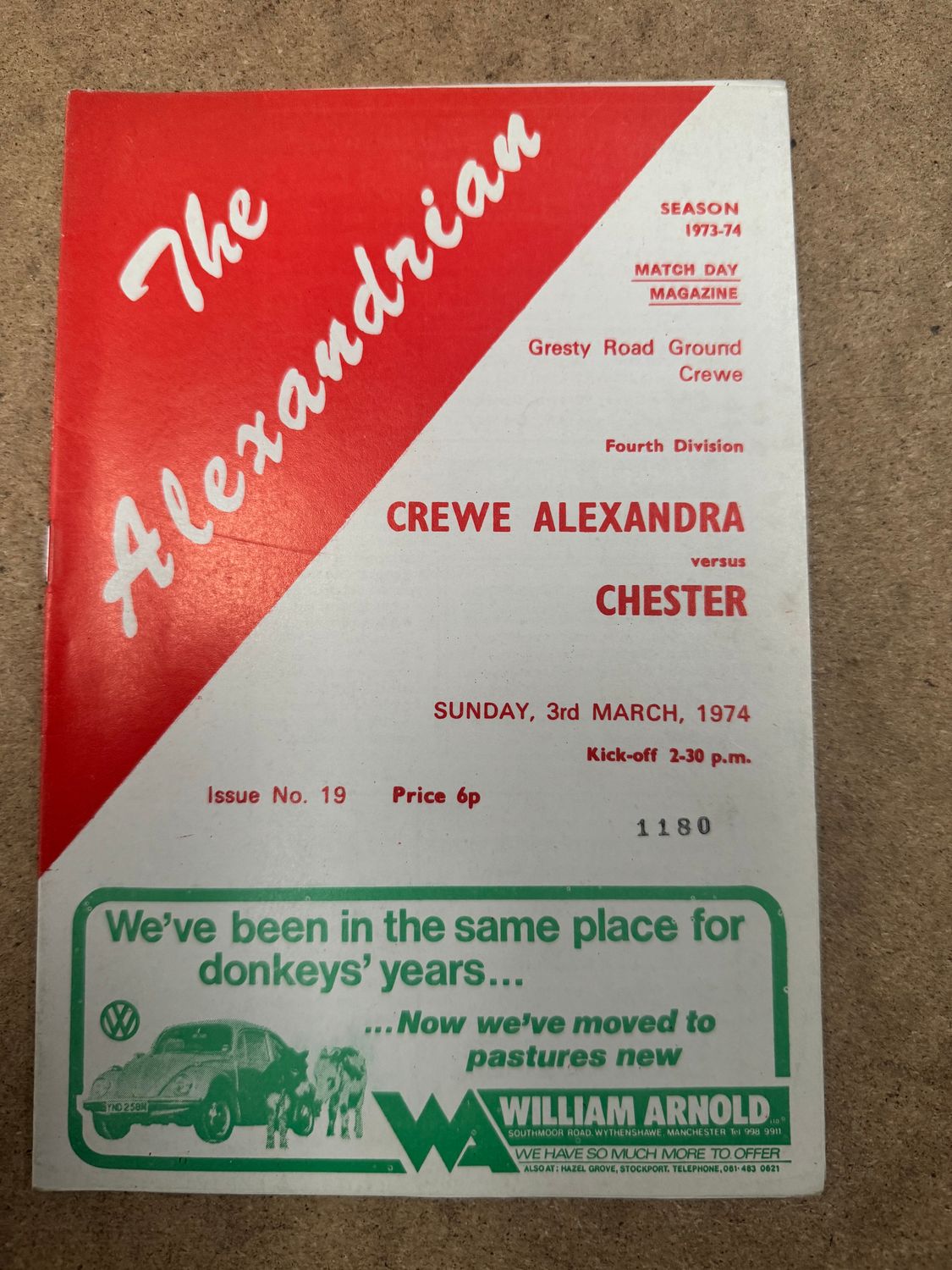 Crewe Alexandra v Chester City - 3/3/74