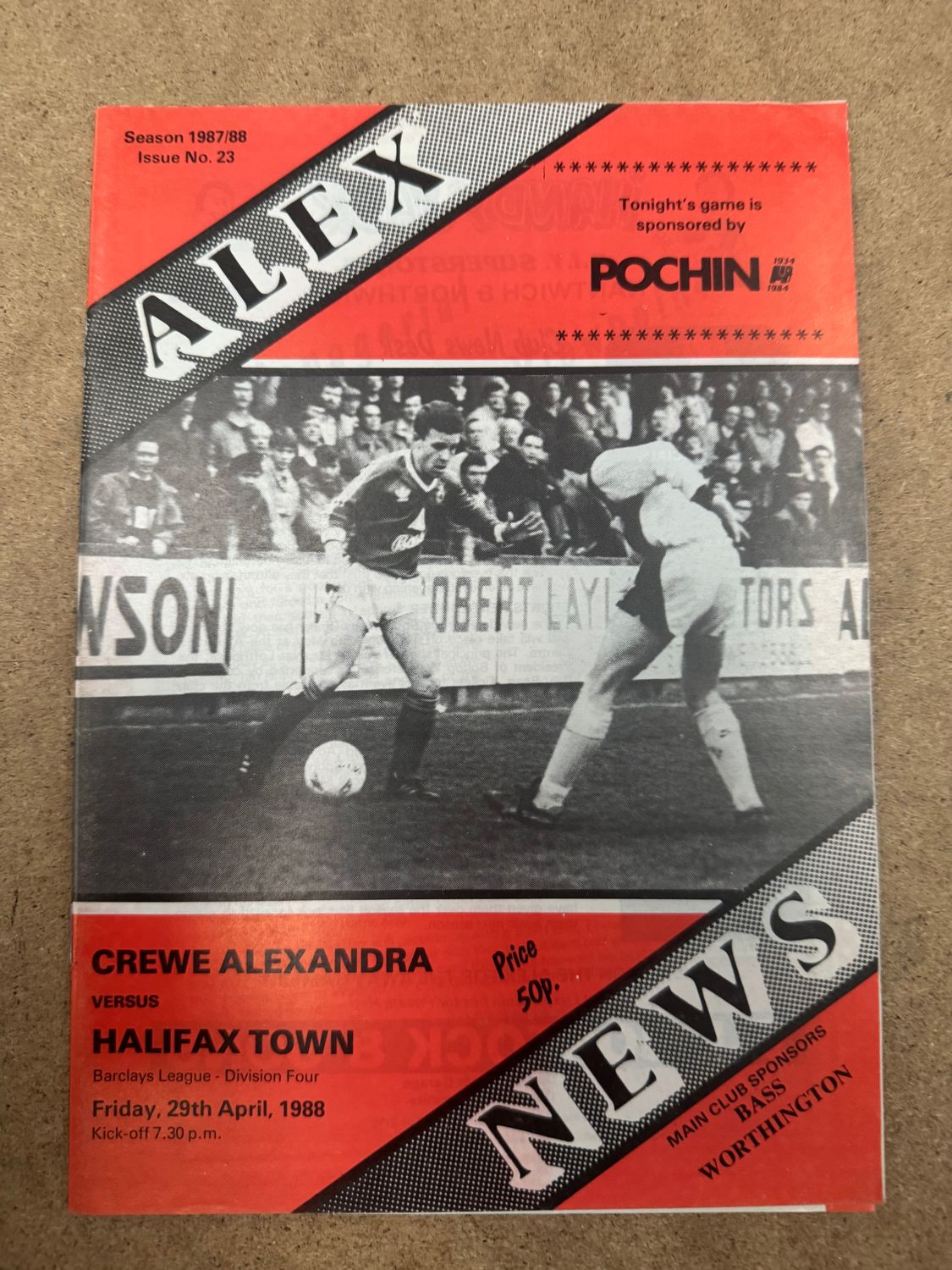 Crewe Alexandra v Halifax Town - 29/4/88