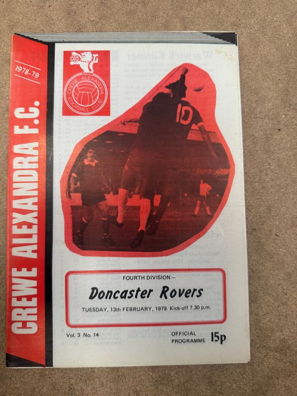 Crewe Alexandra v Doncaster Rovers - 13/2/79