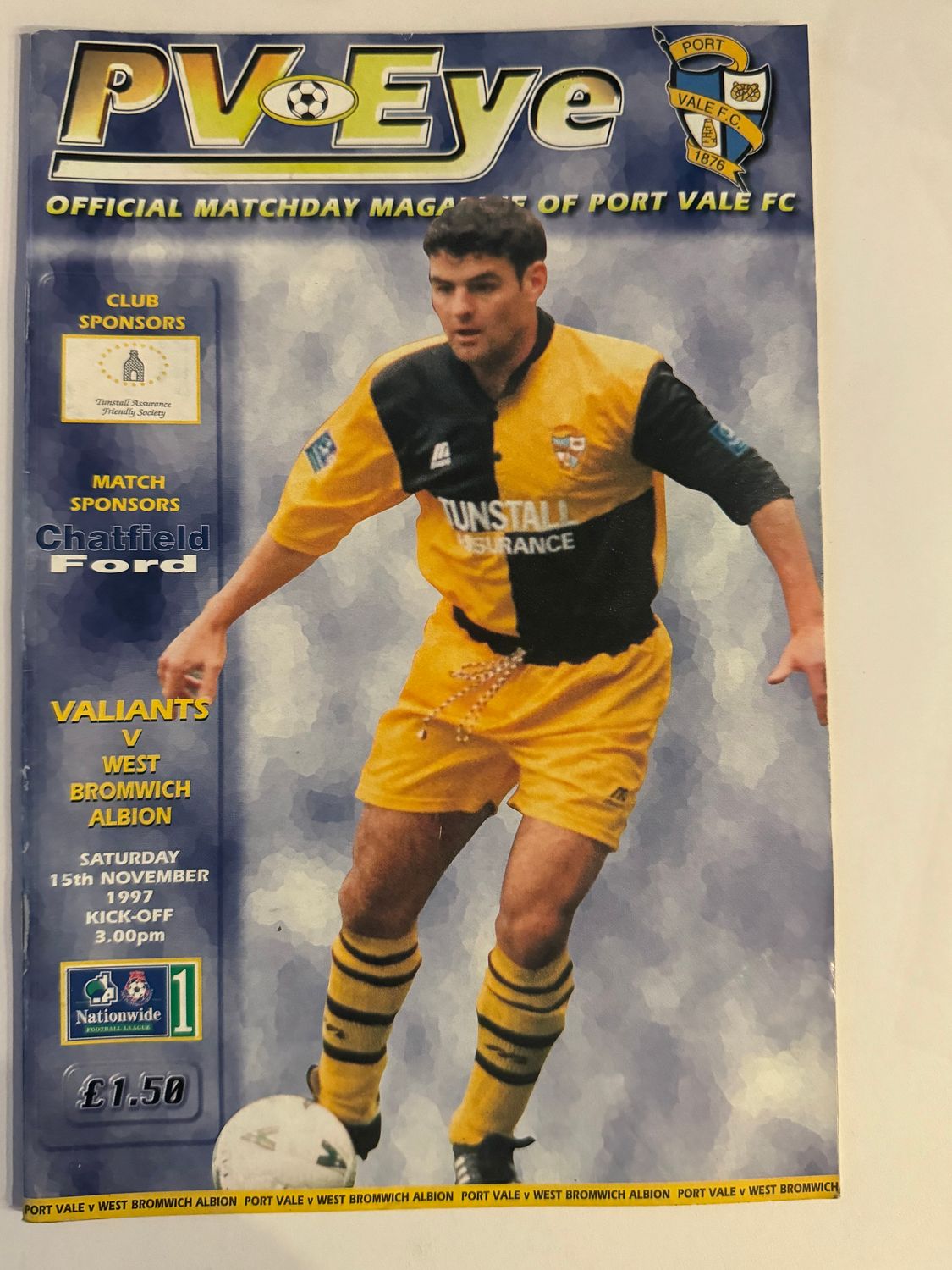 Port Vale v WBA - 15/11/97