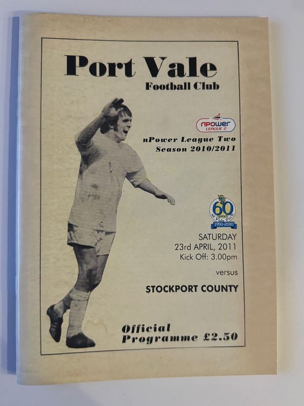 Port Vale v Stockport County - 23/4/11