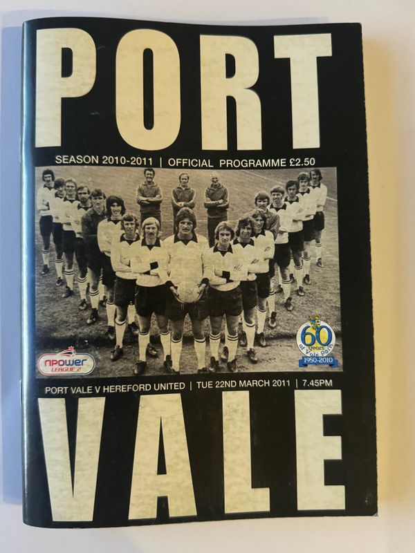 Port Vale v Hereford United - 22/3/11