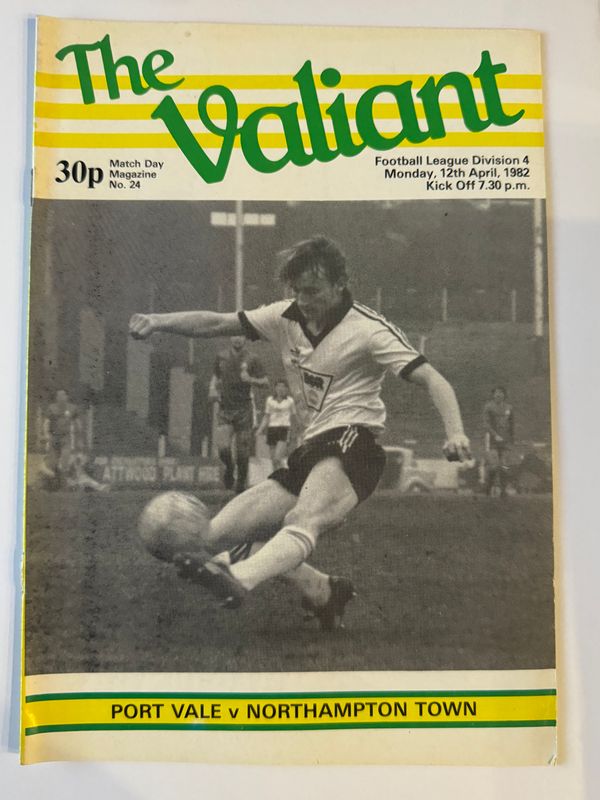 Port Vale v Northampton Town - 12/4/82