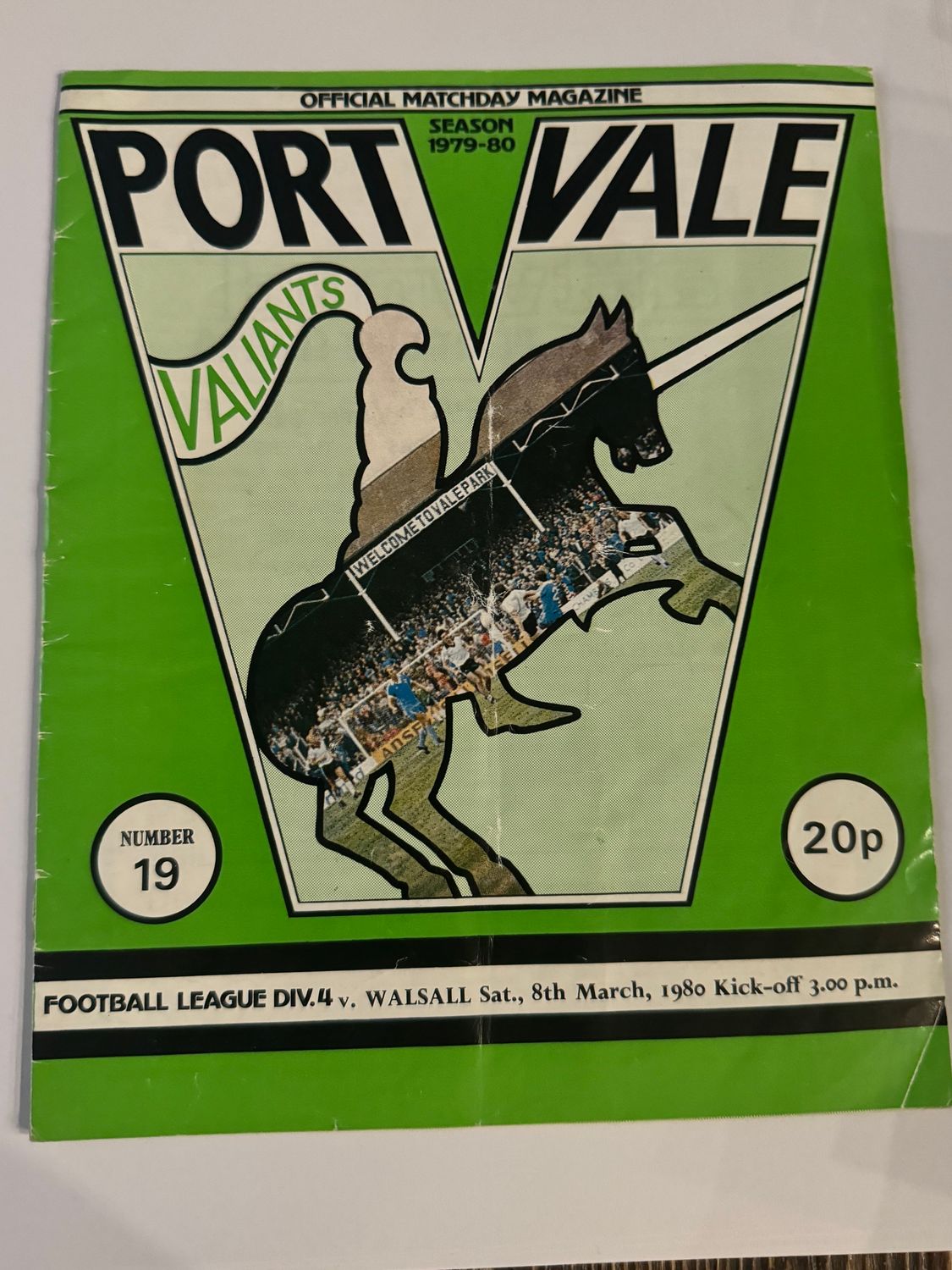 Port Vale v Walsall - 8/3/80