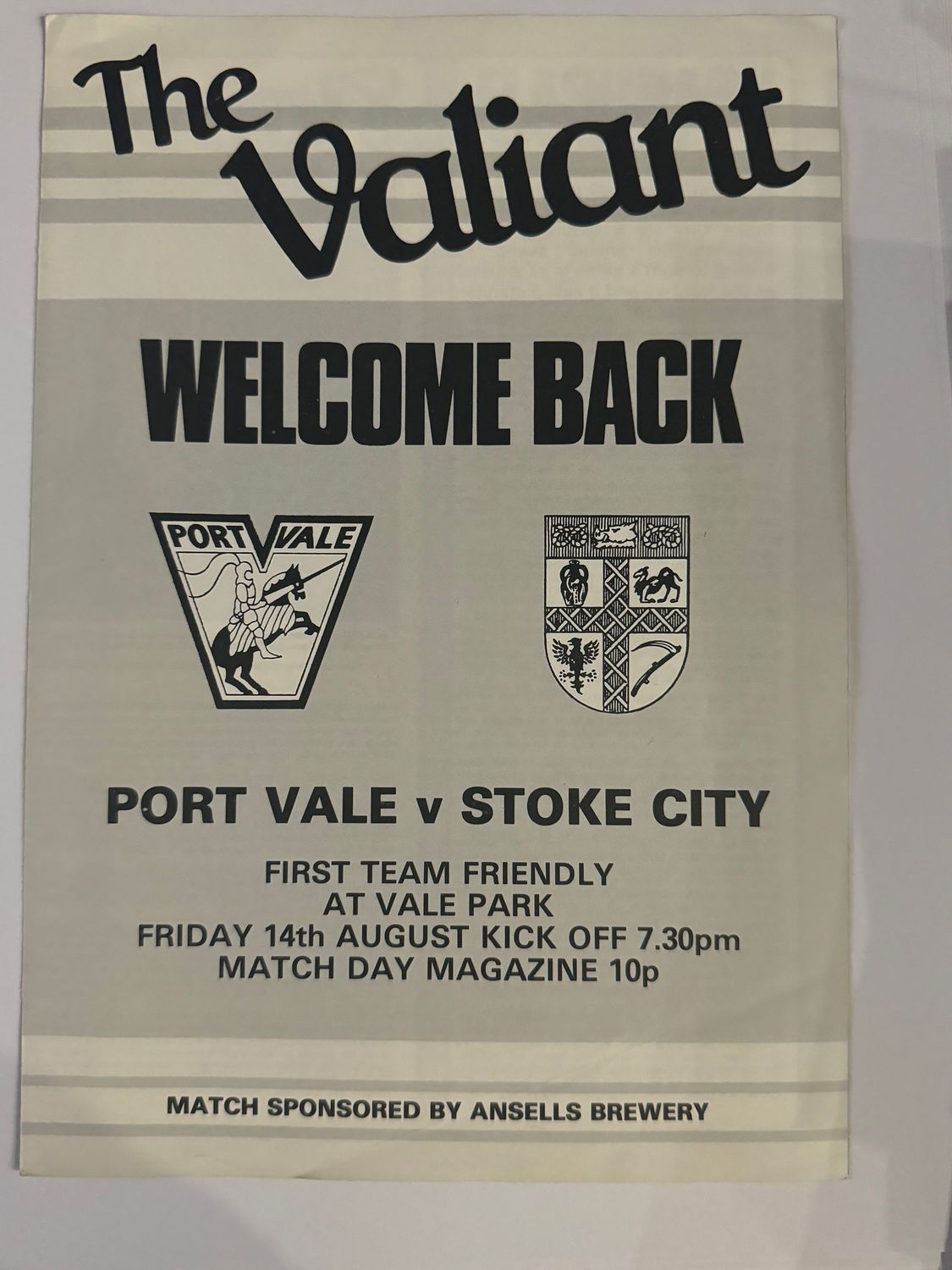 Port Vale v Stoke City - 14/8