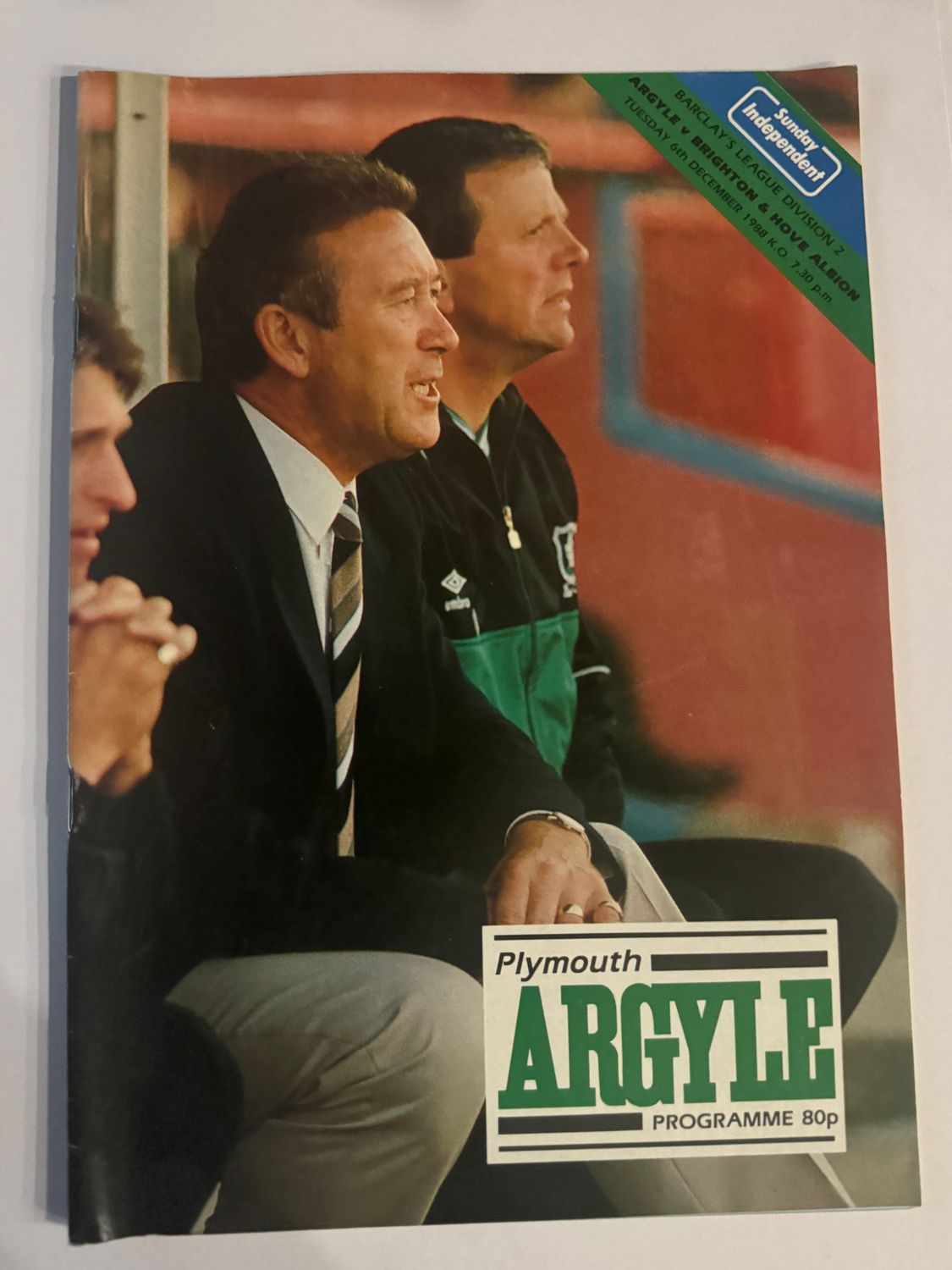 Plymouth Argyle v Brighton - 6/12/88