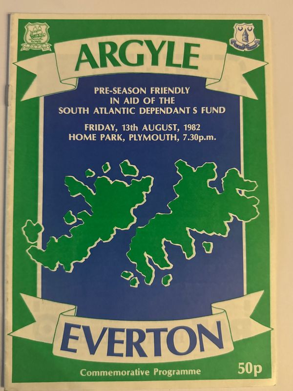 Plymouth Argyle v Everton - 13/8/82