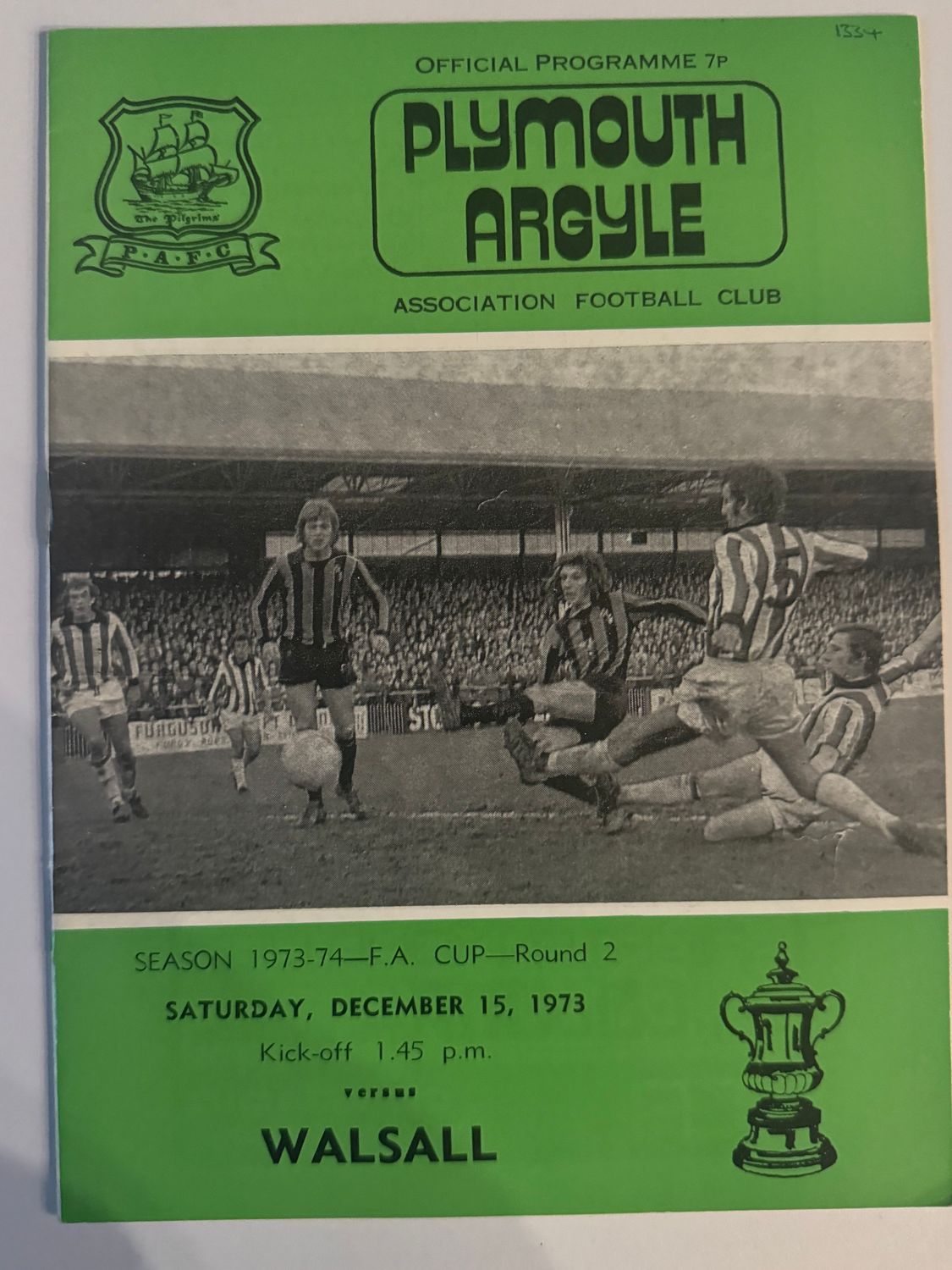 Plymouth Argyle v Walsall - 15/12/73