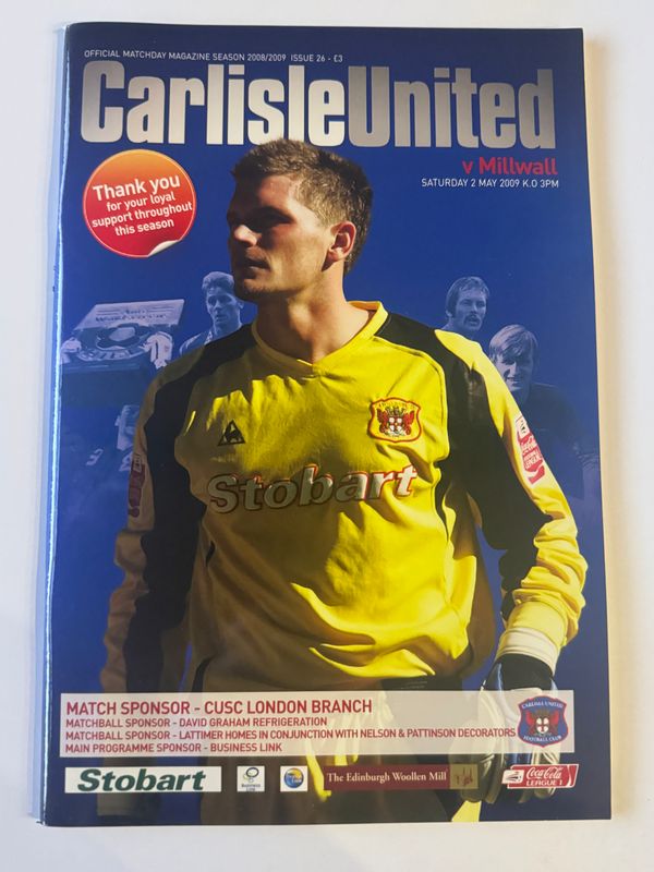 Carlisle United v Millwall - 2/5/09