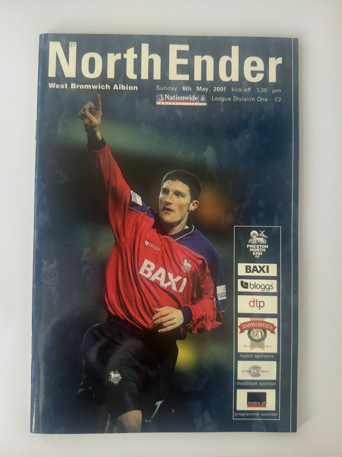 Preston North End v WBA - 6/5/01