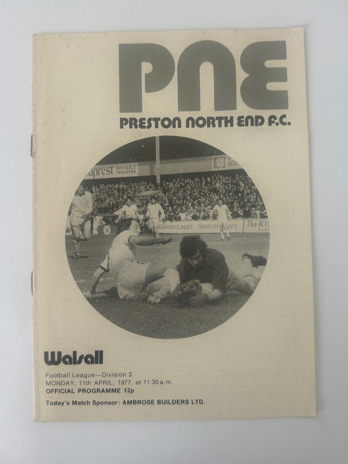 Preston North End v Walsall - 11/4/77
