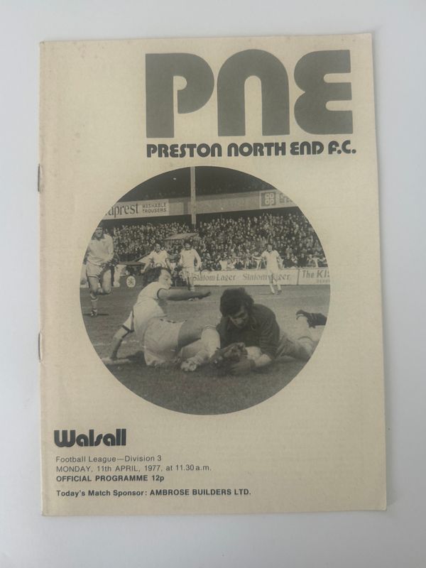 Preston North End v Walsall - 11/4/77