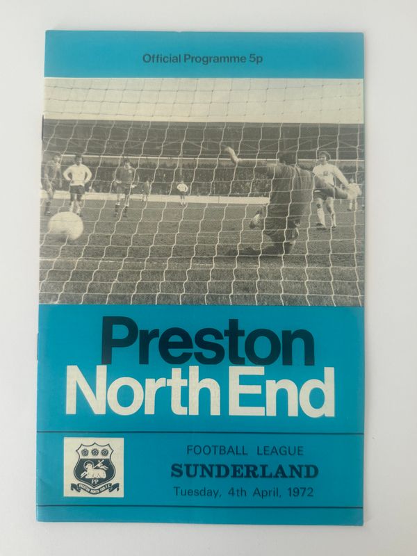 Preston North End v Sunderland - 4/4/72