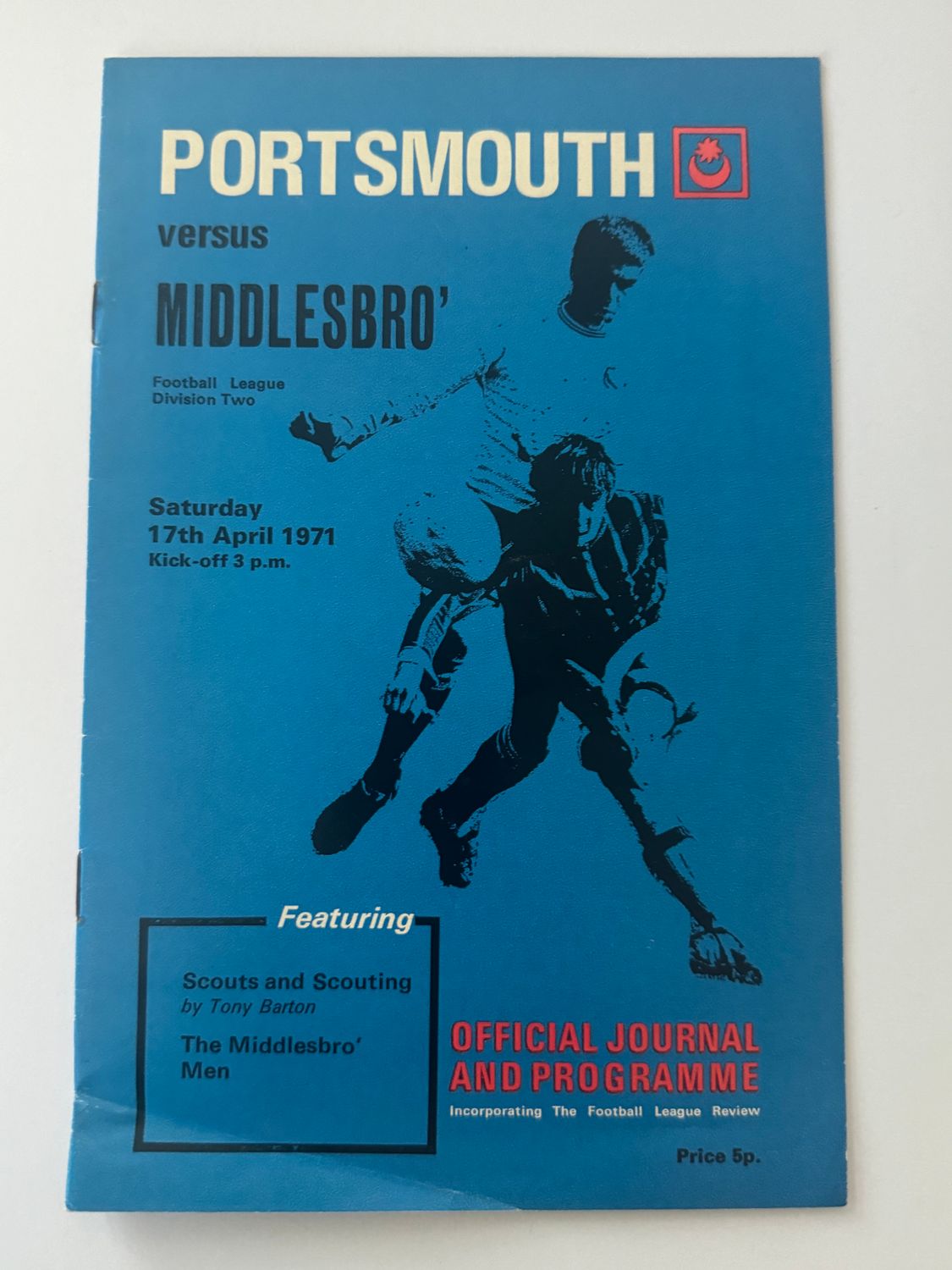 Portsmouth v Middlesbrough - 17/4/71