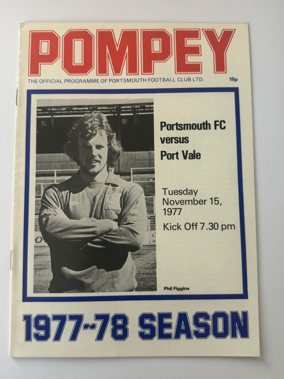 Portsmouth v Port Vale - 15/11/77