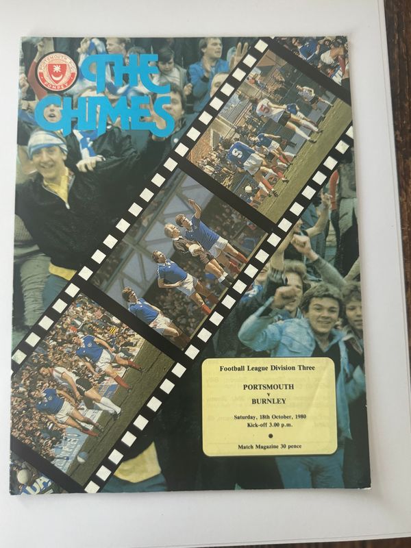 Portsmouth v Burnley - 18/10/80