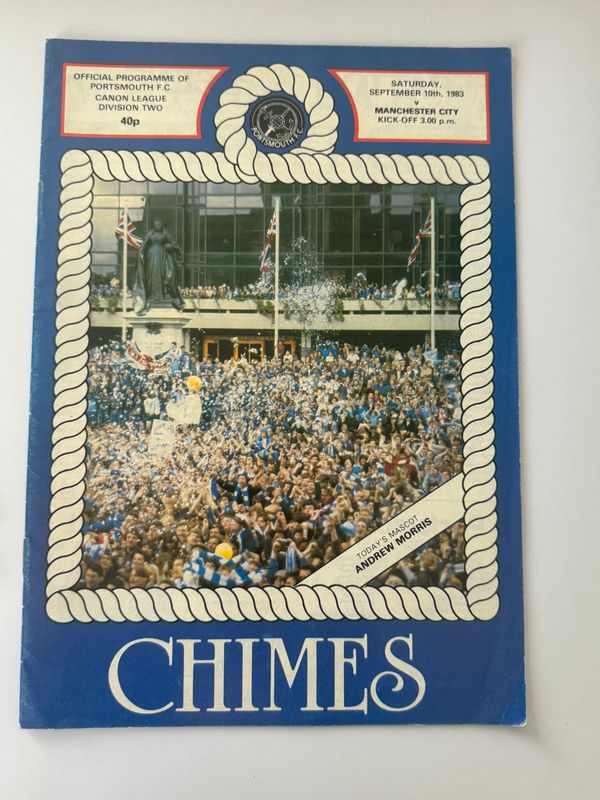 Portsmouth v Manchester City - 10/9/83