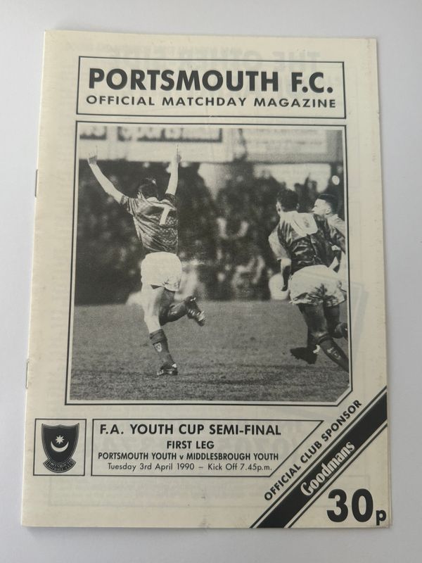 Portsmouth v Middlesbrough - 3/4/90