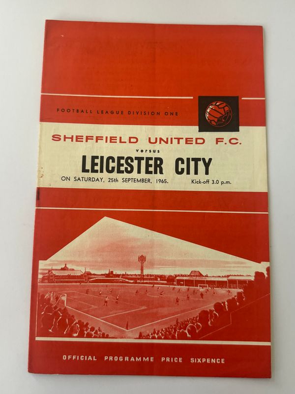 Sheffield United v Leicester City - 25/9/65