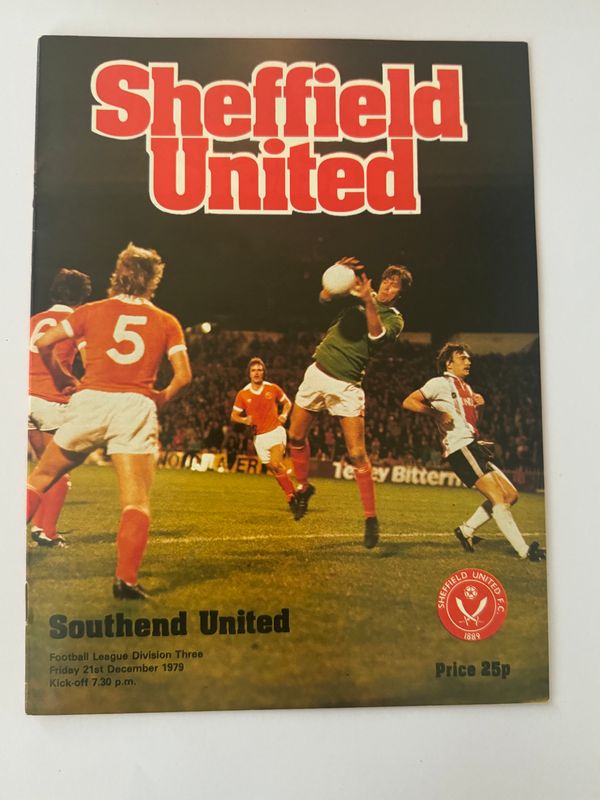 Sheffield United v Southend United- 21/12/79