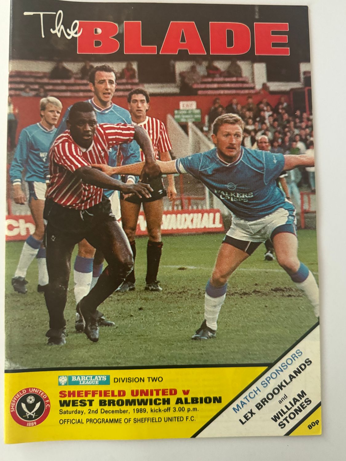 Sheffield United v WBA - 2/12/89