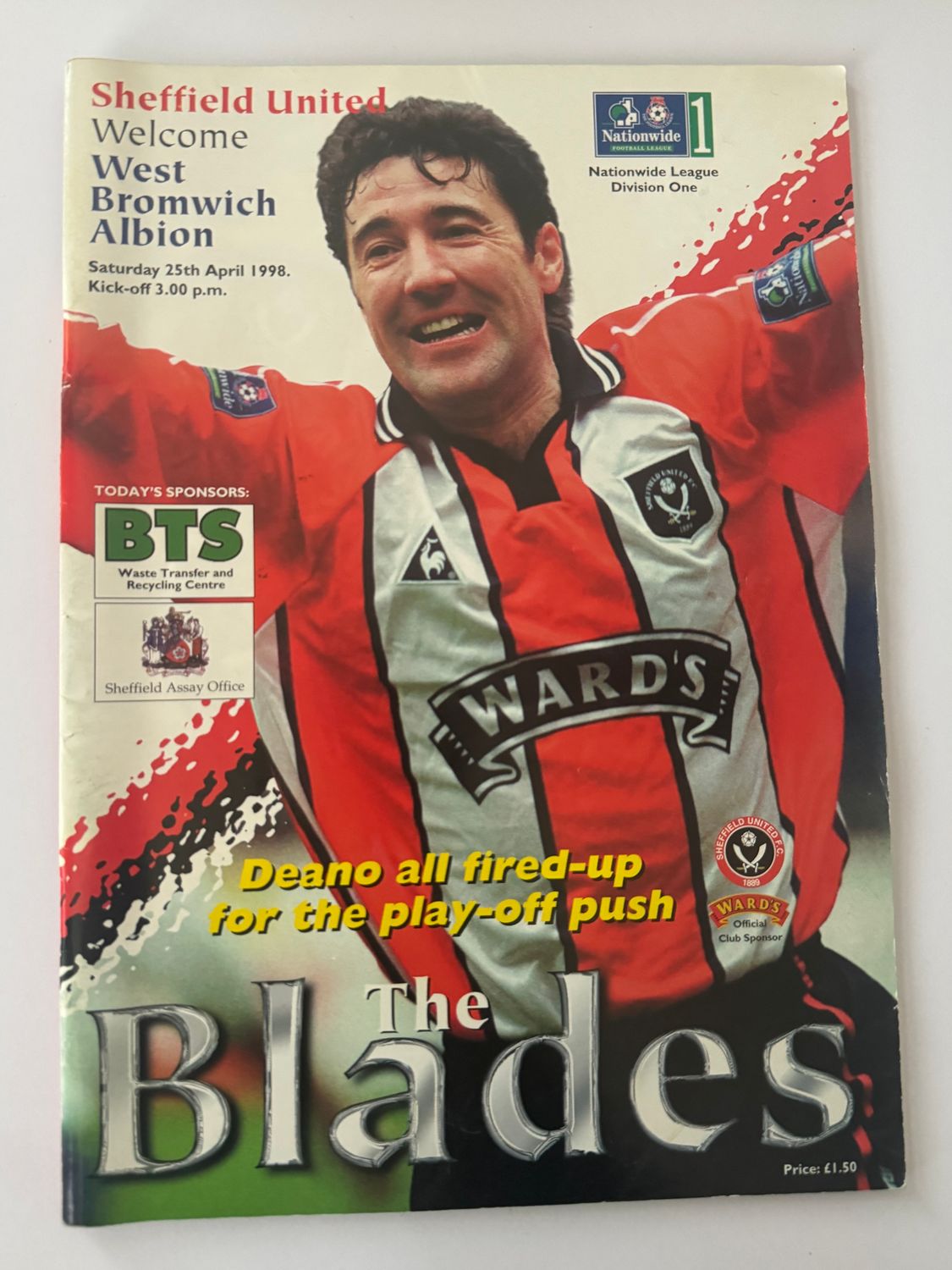 Sheffield United v WBA - 25/4/98