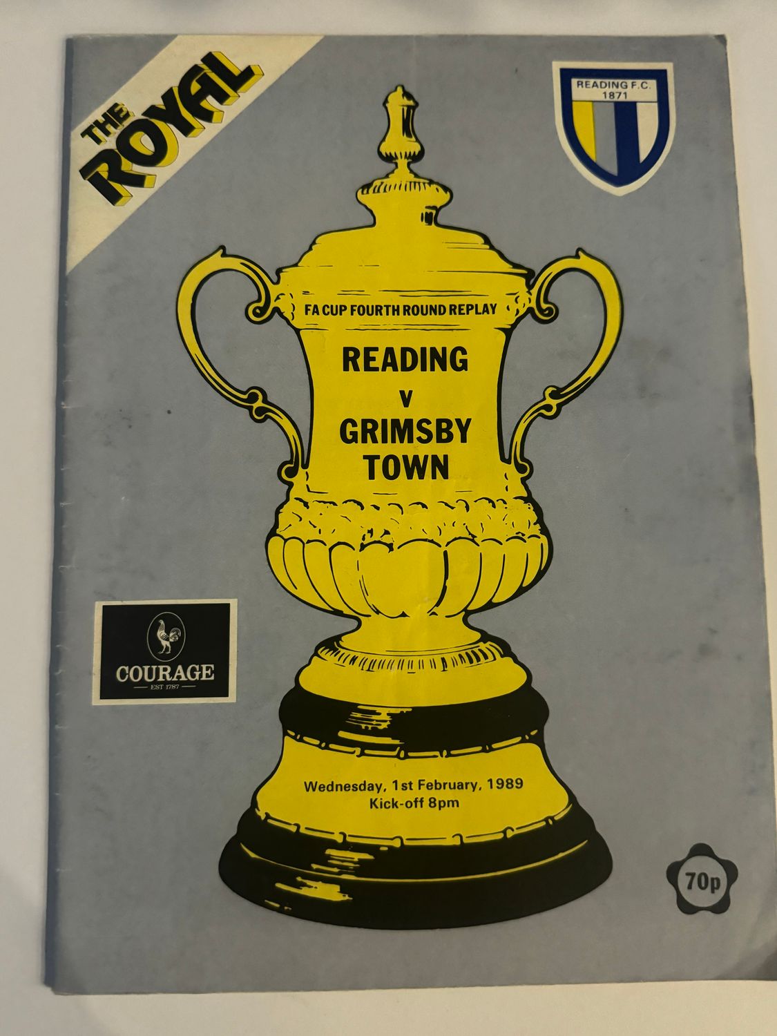 Reading v Grimsby Town -1/2/89