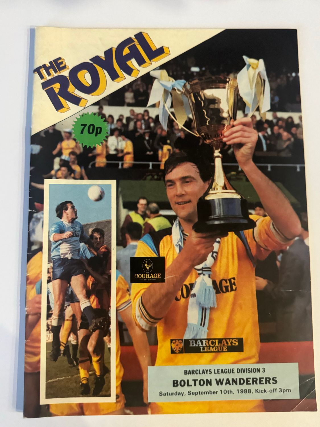 Reading v Bolton Wanderers -10/9/88