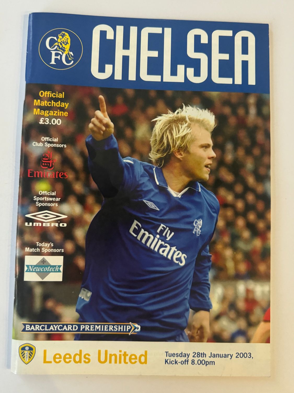 Chelsea v Leeds United - 28/1/03