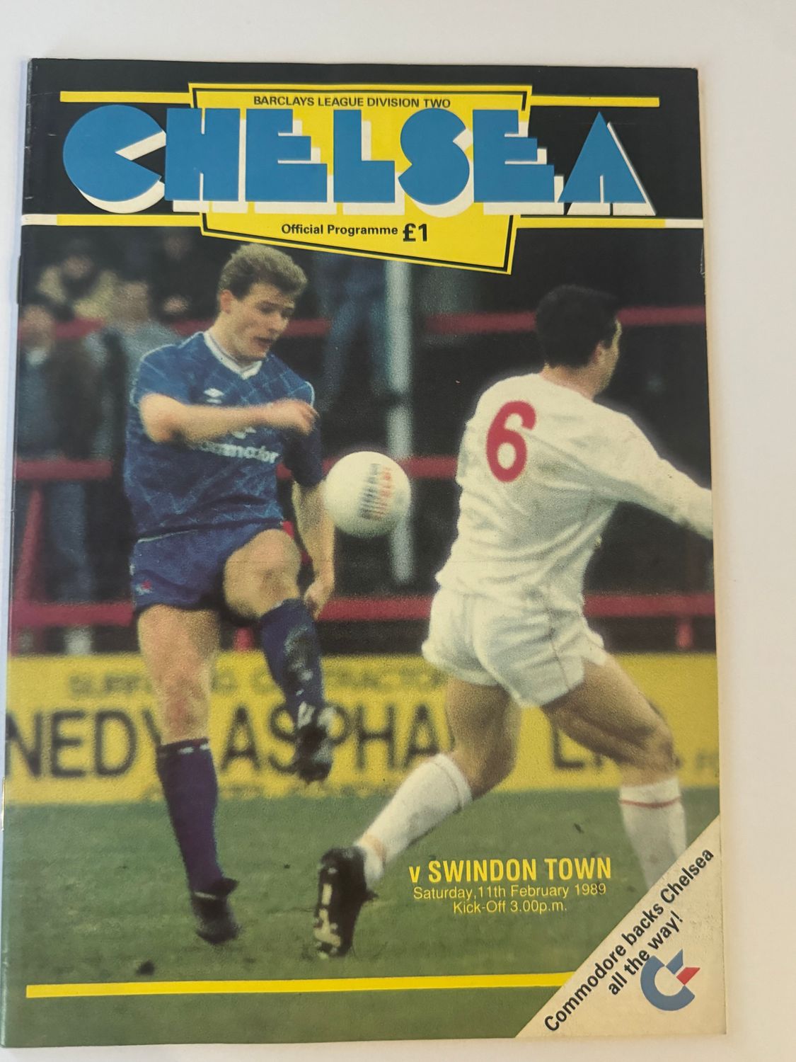 Chelsea v Swindon Town - 11/2/89