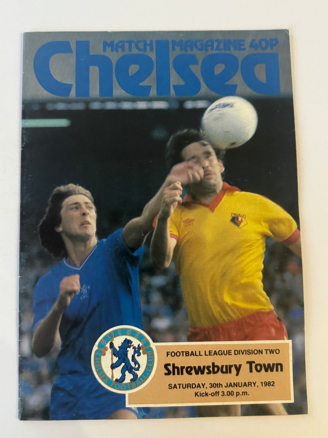 Chelsea v Shrewsbury Town - 30/1/82