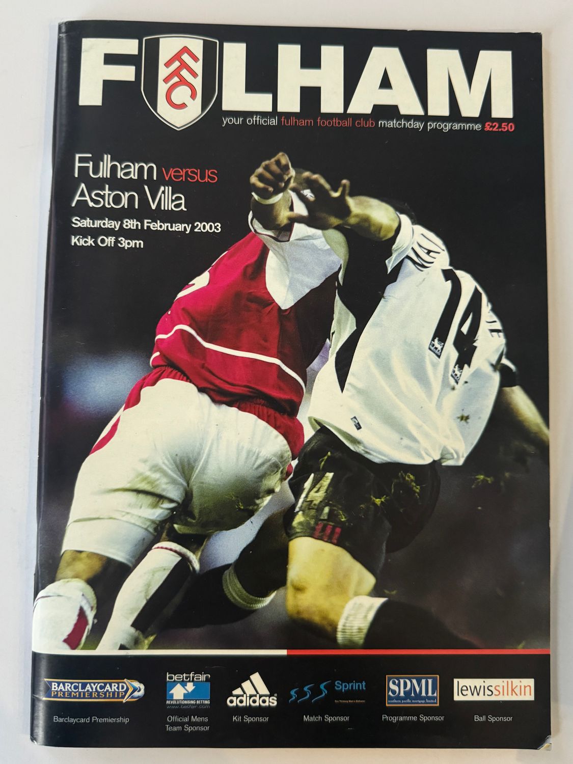 Fulham v Aston Villa - 8/2/03