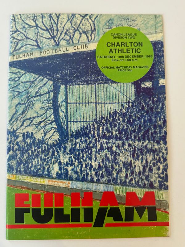 Fulham v Charlton Athletic  - 10/12/83