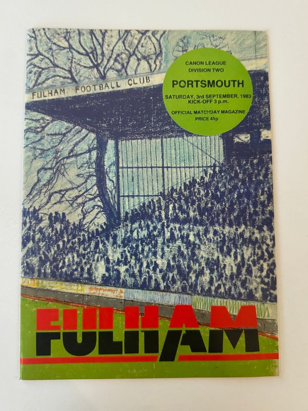 Fulham v Portsmouth  - 3/9/83