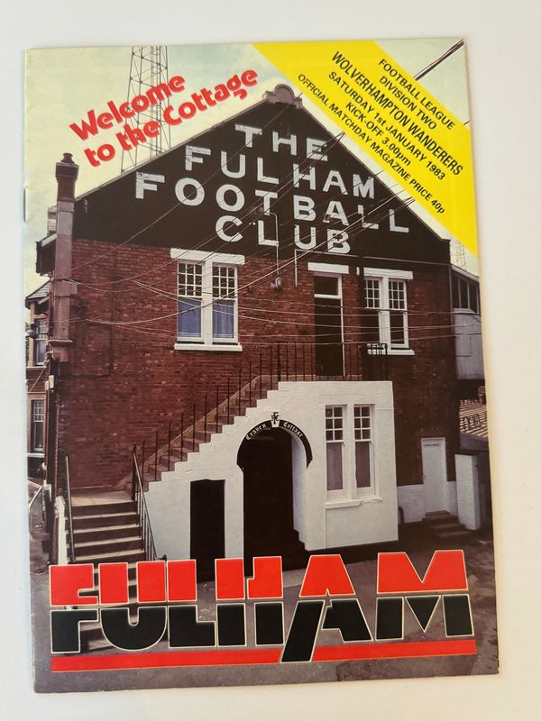 Fulham v Wolves  -1/1/83