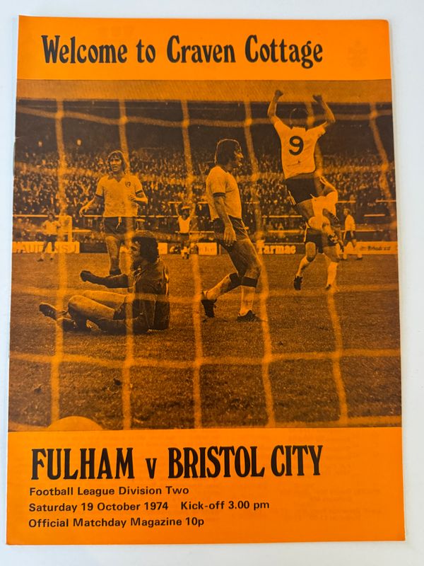 Fulham v Bristol City - 19/10/74