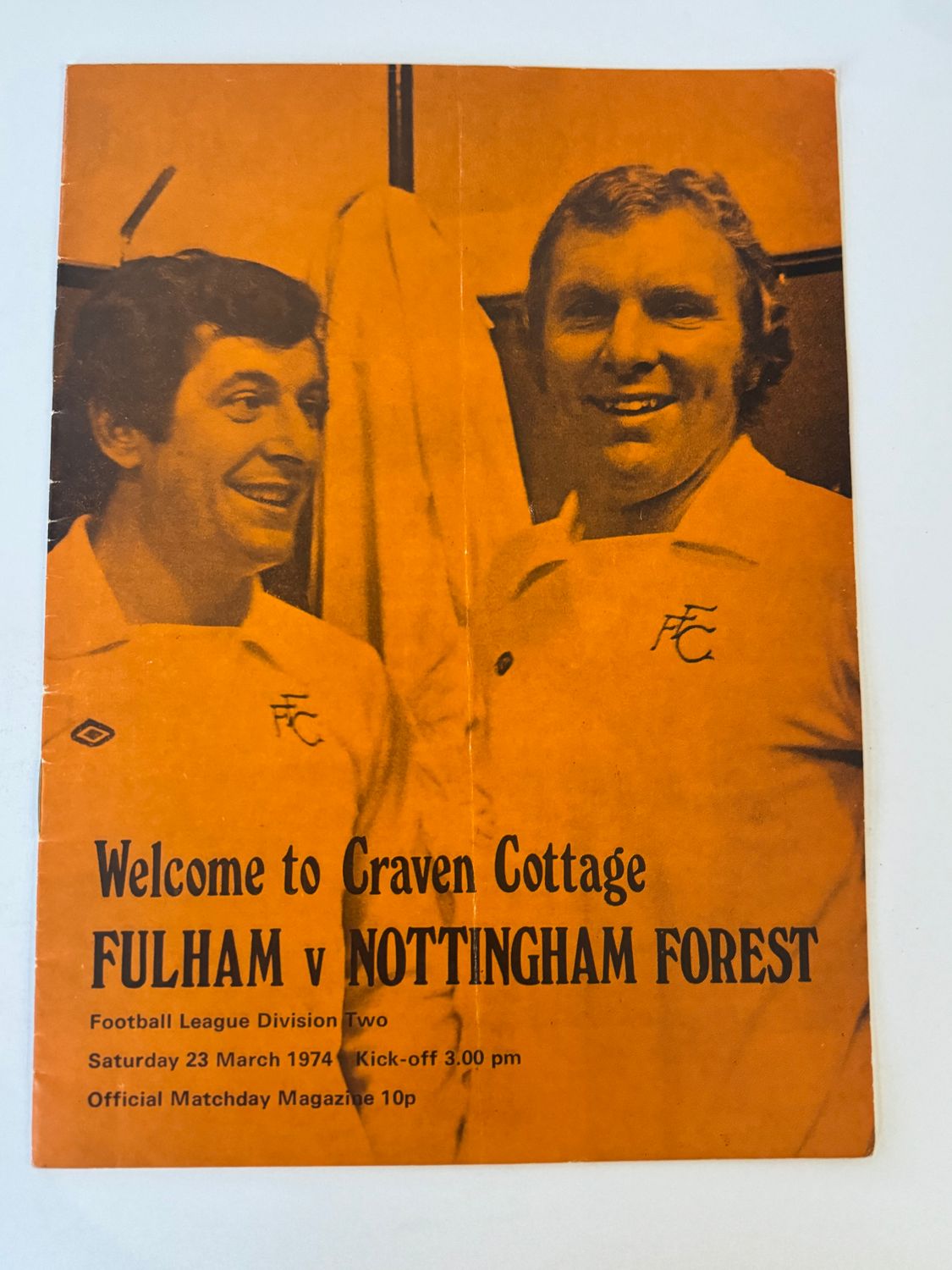 Fulham v Nottingham Forest - 23/3/74