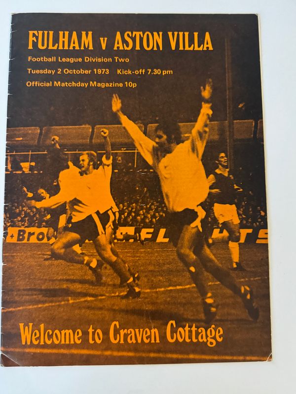 Fulham v Aston Villa - 2/10/73