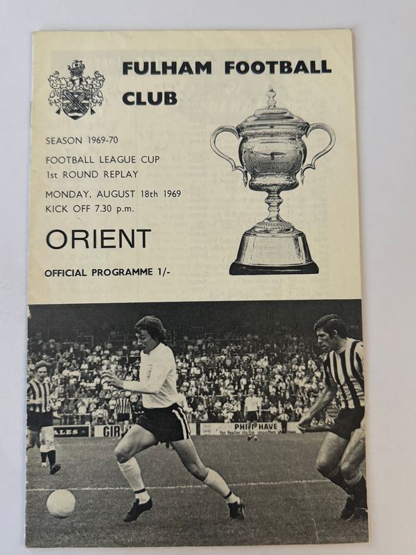 Fulham v Leyton Orient - 18/8/69