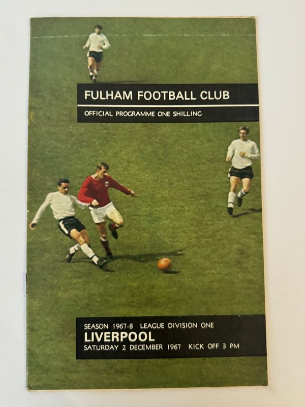 Fulham v Liverpool - 2/12/67