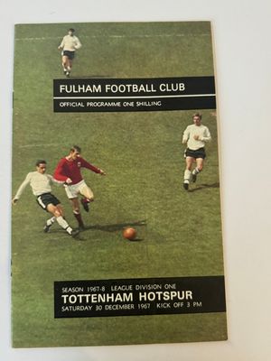 Fulham v Tottenham Hotspur - 30/12/67 Fulham v Tottenham Hotspur - 30/12/67