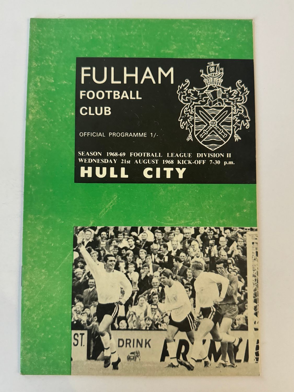 Fulham v Hull City - 21/8/68