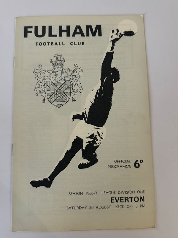Fulham v Everton - 20/8/66