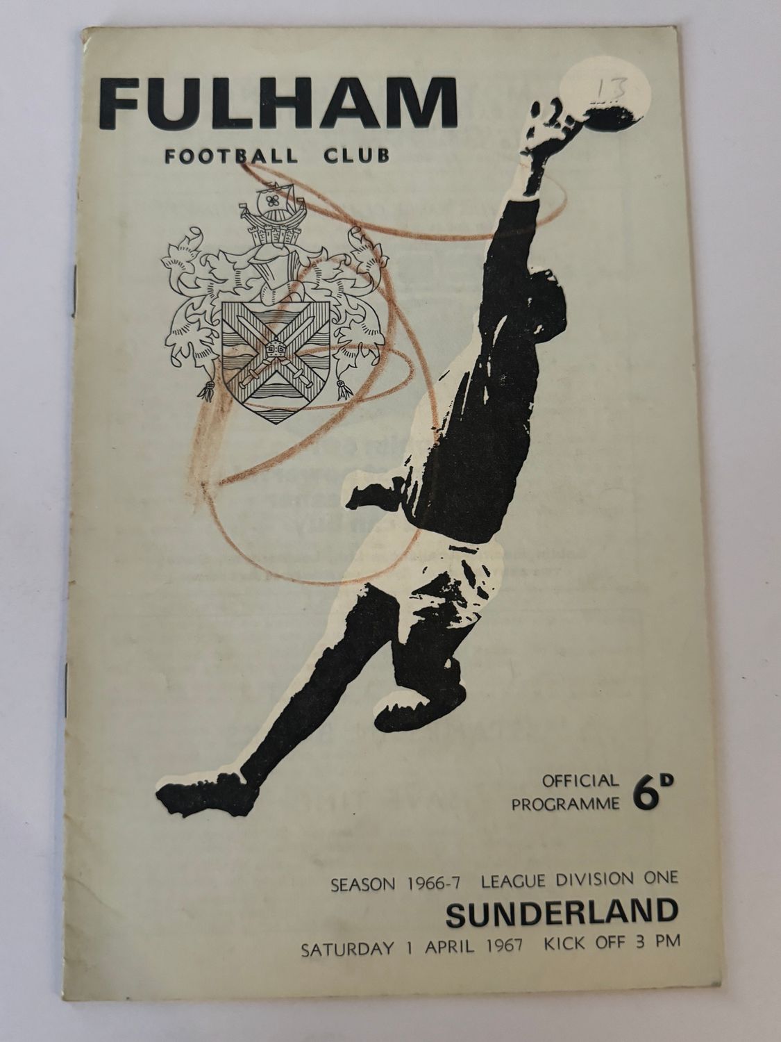 Fulham v Sunderland - 1/1/67