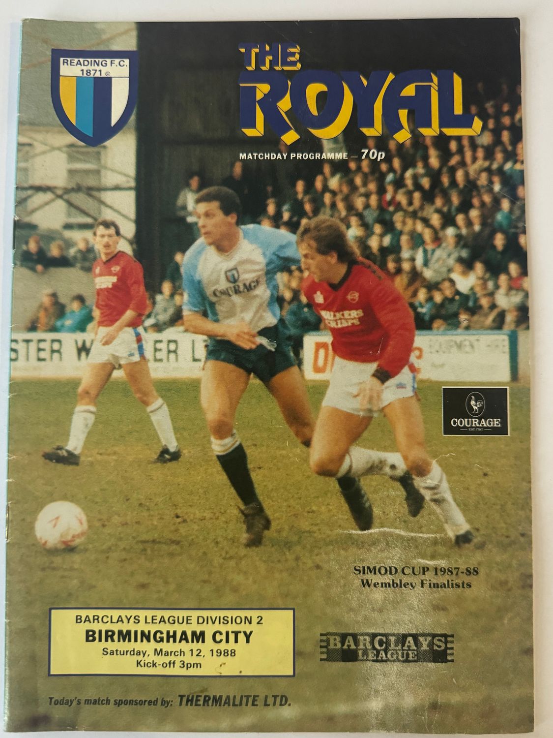 Reading v Birmingham City  -12/3/88