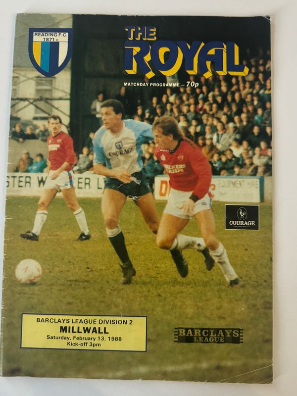 Reading v Millwall  -13/2/88