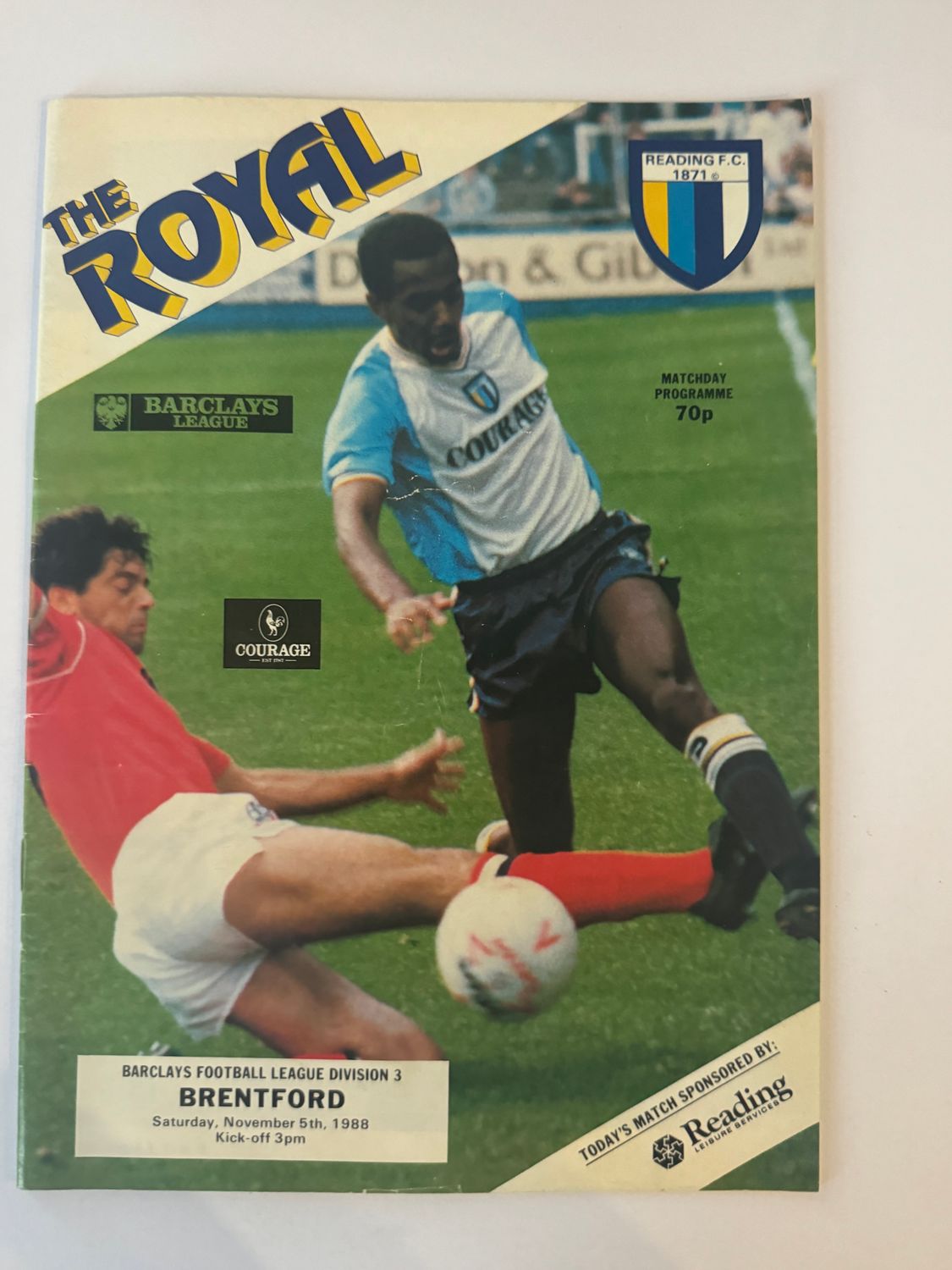 Reading v Brentford - 5/11/88