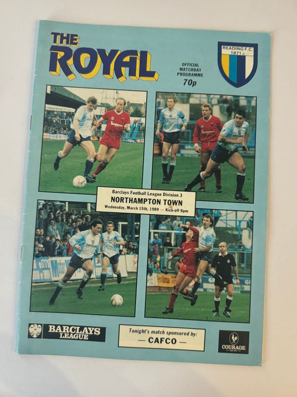 Reading v Northampton Town - 15/3/89